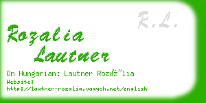 rozalia lautner business card